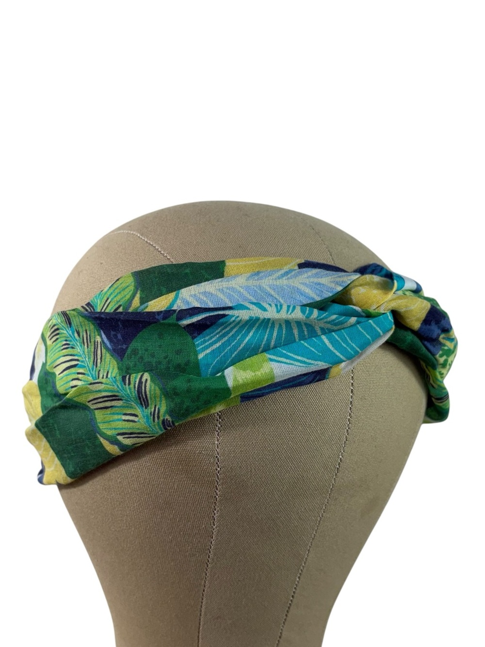 Aerie Blue Floral Wrap Front Tie Headband Head Wrap OS Flower Travel Beach